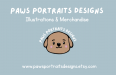 Paws & Portraits Designs logo