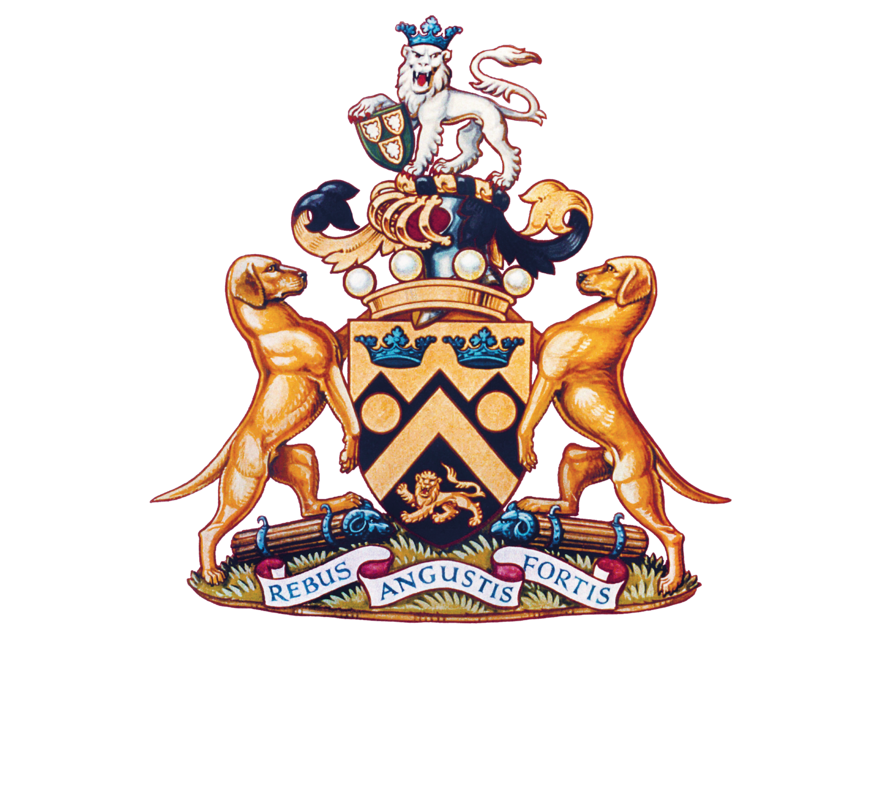 Knebworth House P&G centred logo_White